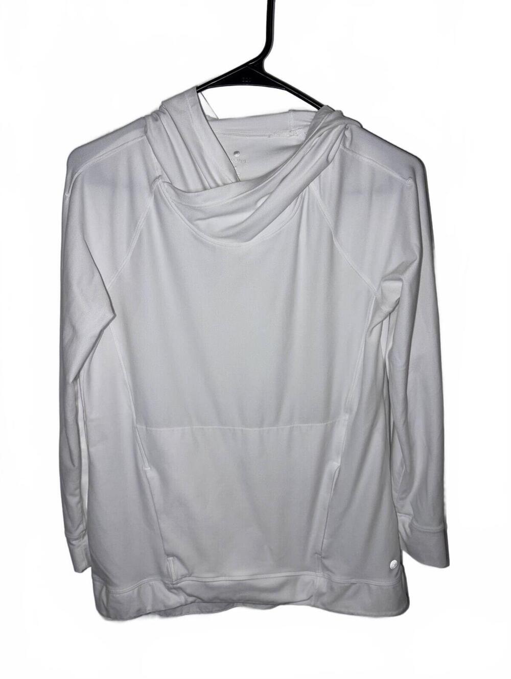 Apana White Lighweight hoodie size small